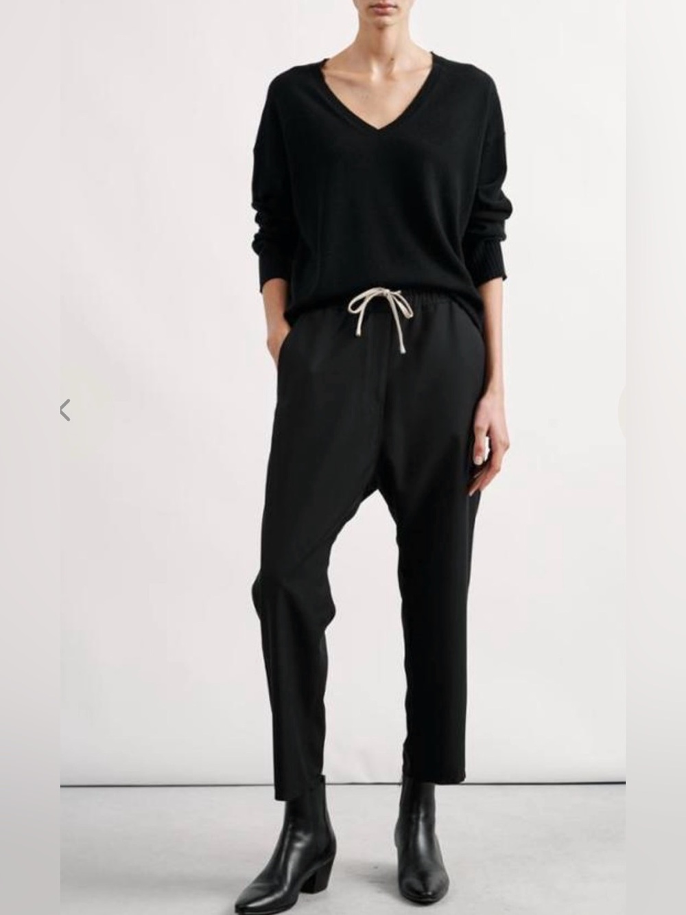 Nili Lotan Aida Pant Wool Navy Size Small | Tailored Wide Leg NYC Luxury
